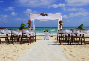 Wedding Preparation On A Mexican Beach