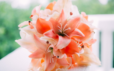 Pastel Tropical Wedding Bouquet